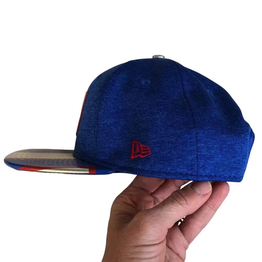 New York Giants Snapback Hat New Era Youth Limited Edition NY NFL Metallic READ